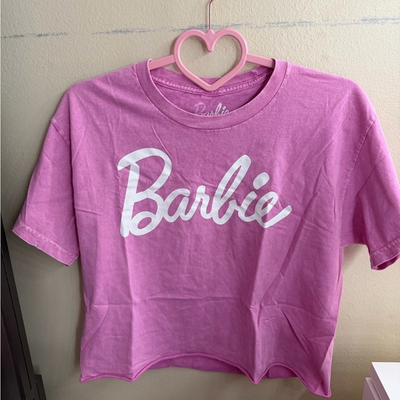 Barbie Tops - Barbie Light Pink Cropped Tee